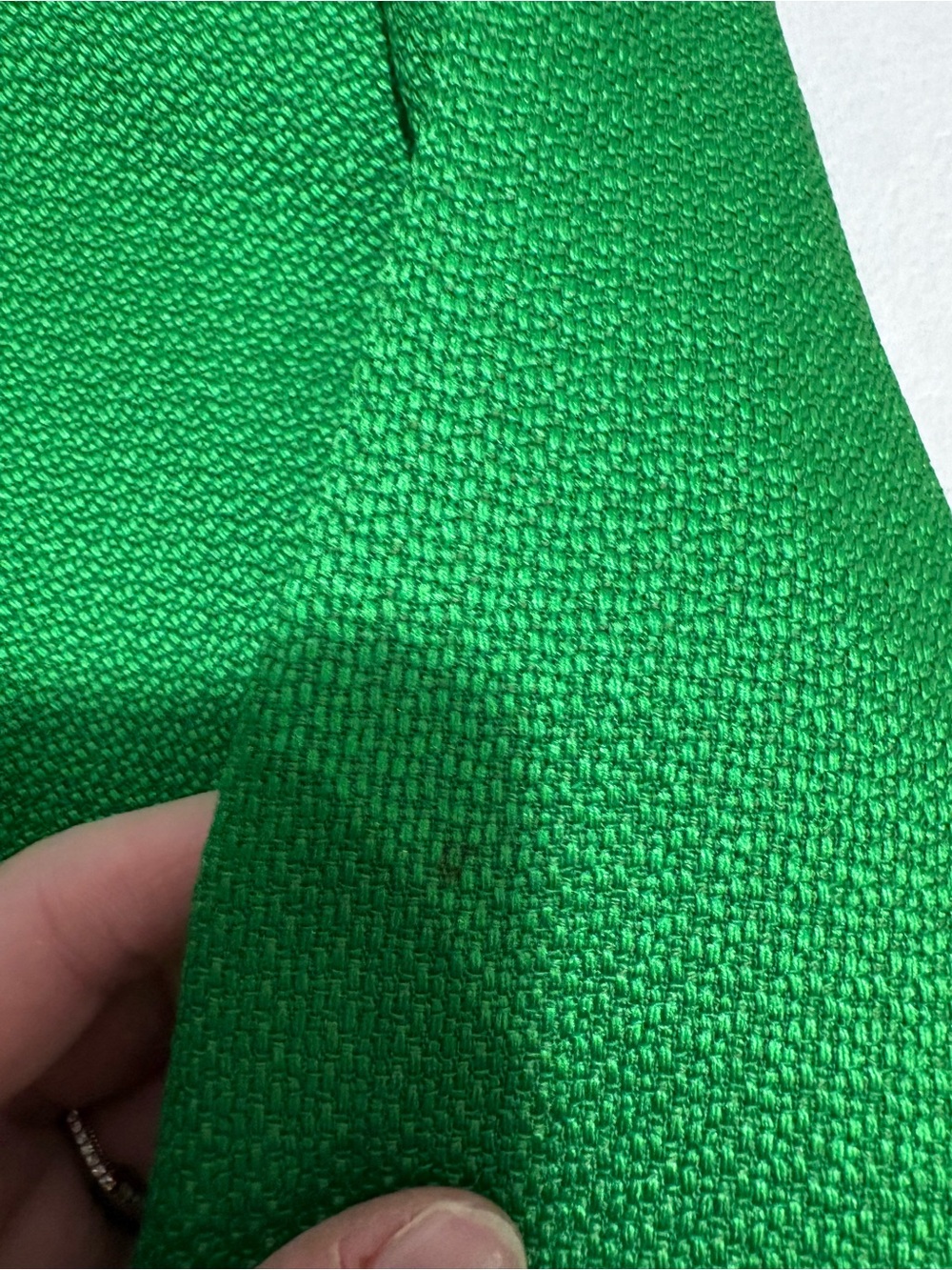 Talbots Vibrant Green Textured Button Blazer - Picture 9 of 9